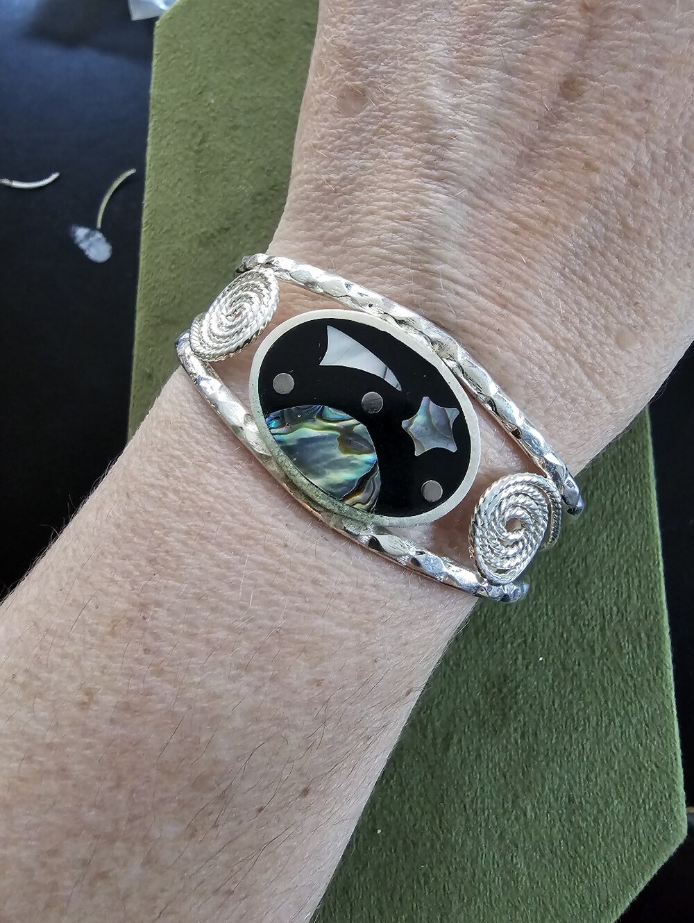 Vintage Alpaca Mexico Silver Bracelet